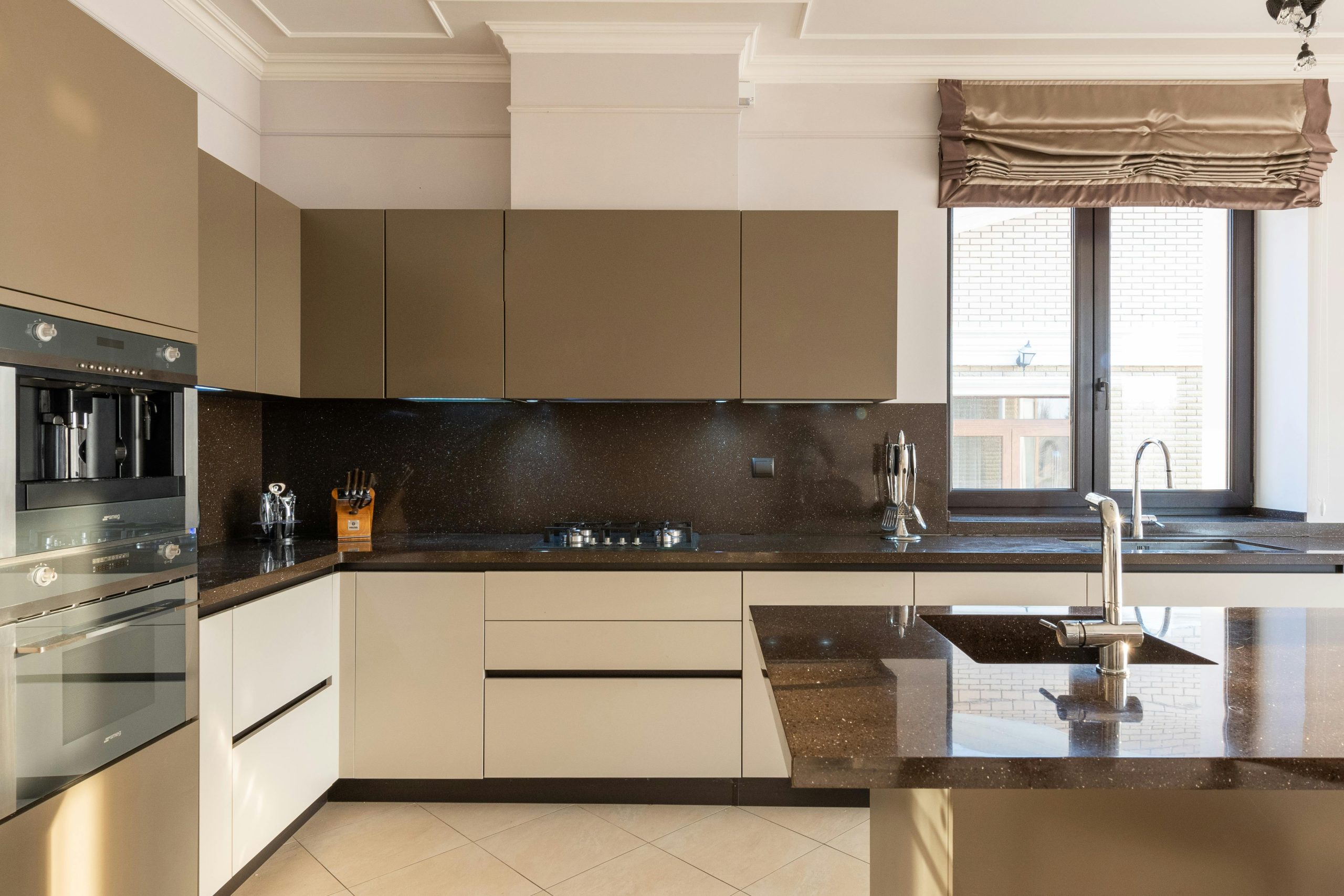modern kitchen with neutral colours